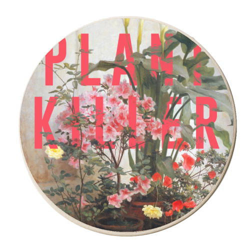 Plant Killer - personalised beer coaster by The 13 Prints