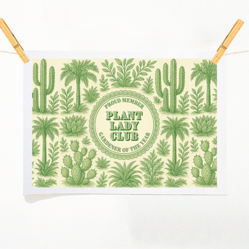 Plant Lady Club - A1 - A4 art print by Lilly Rose