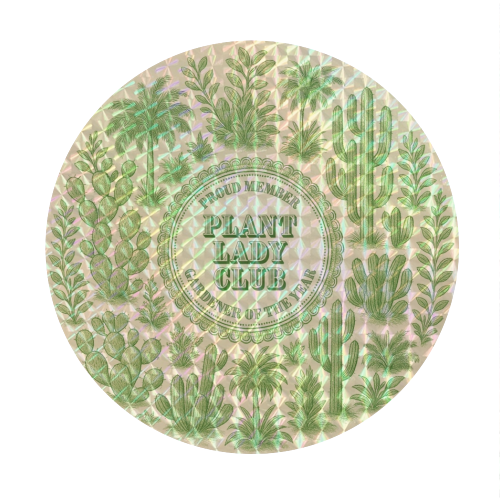Plant Lady Club - Circle Sticker by Lilly Rose