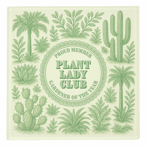 Plant Lady Club - personalised beer coaster by Lilly Rose