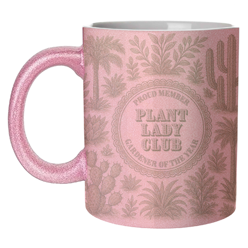 Plant Lady Club - unique mug by Lilly Rose