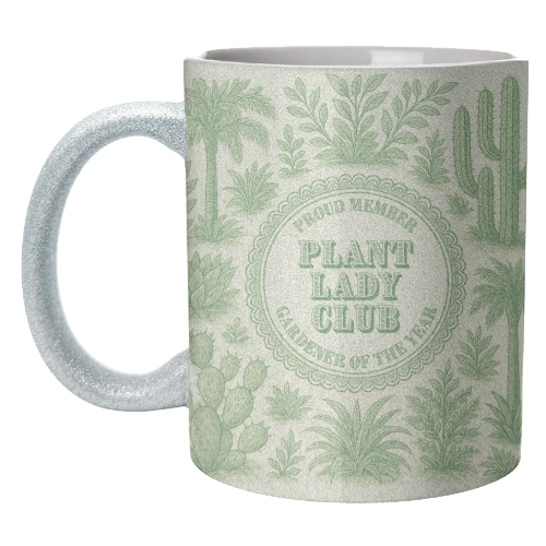 Plant Lady Club - unique mug by Lilly Rose
