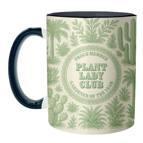Plant Lady Club - unique mug by Lilly Rose