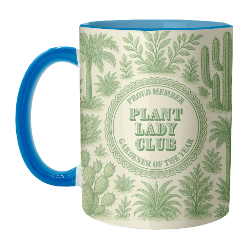 Plant Lady Club - unique mug by Lilly Rose