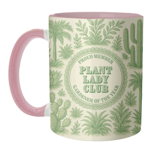 Plant Lady Club - unique mug by Lilly Rose