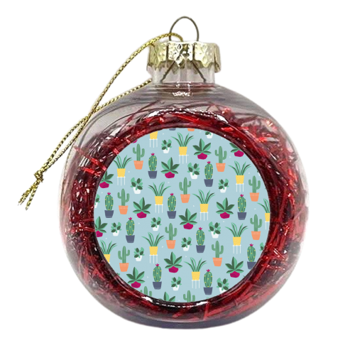 Plant Power - xmas bauble by sarah morley