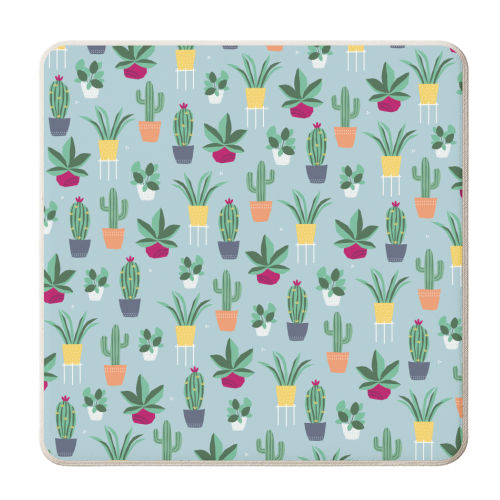 Plant Power - personalised beer coaster by sarah morley