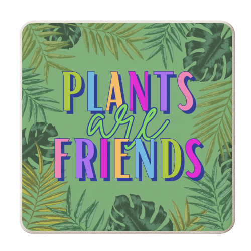 Plants Are Friends - personalised beer coaster by Nida Designs