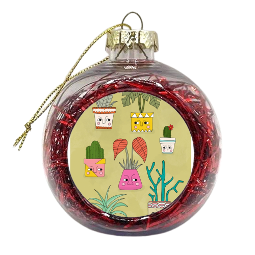 Plants - xmas bauble by Nichola Cowdery