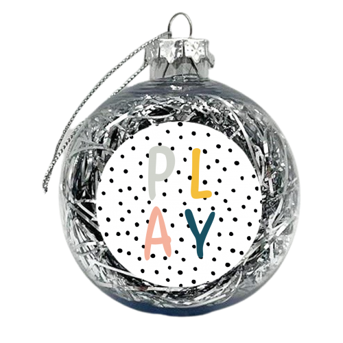 Play Polka Dot Print - xmas bauble by Kind of Simple Designs
