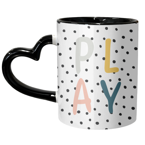 Play Polka Dot Print - unique mug by Kind of Simple Designs