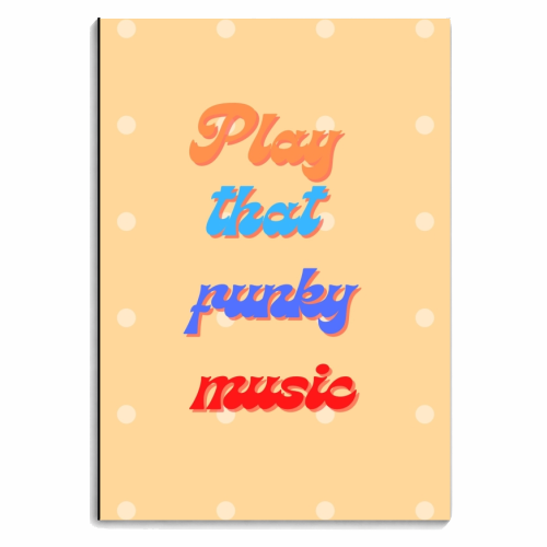 Play that funky music - personalised A4, A5, A6 notebook by Proper Job Studio