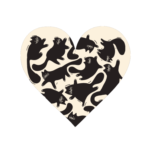 Playful Black Cat Pattern – Halloween Spooky Vibe - Magnet by Ania Wieclaw