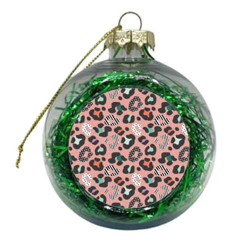 Playful Leopard - xmas bauble by Luxe and Loco