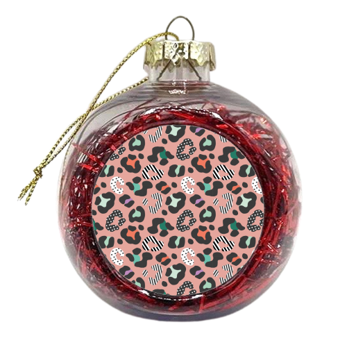 Playful Leopard - xmas bauble by Luxe and Loco