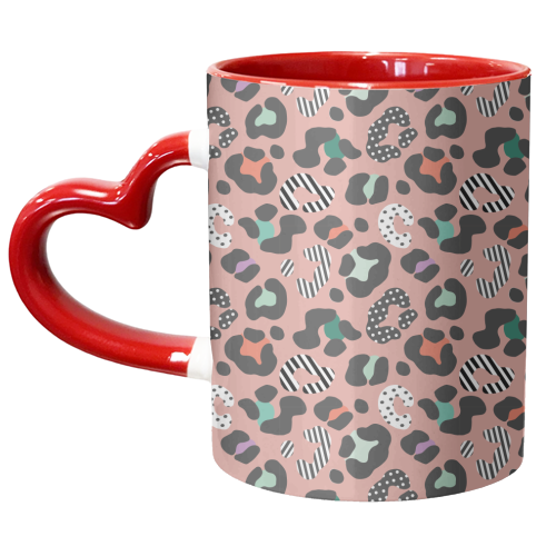 Playful Leopard - unique mug by Luxe and Loco