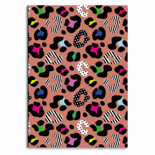 Playful Leopard wild - personalised A4, A5, A6 notebook by Luxe and Loco