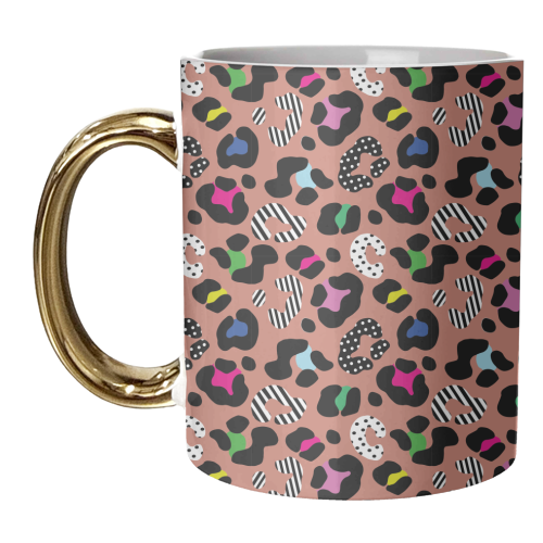 Playful Leopard wild - unique mug by Luxe and Loco