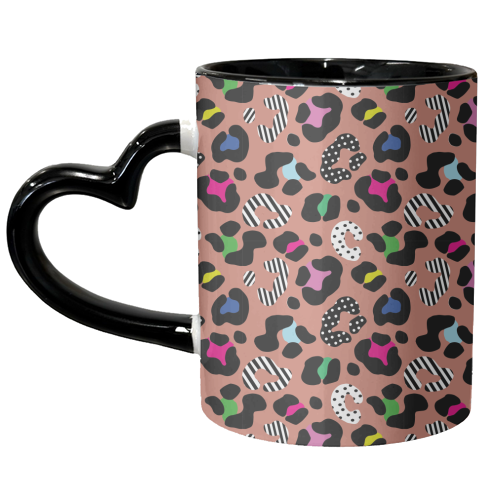 Playful Leopard wild - unique mug by Luxe and Loco