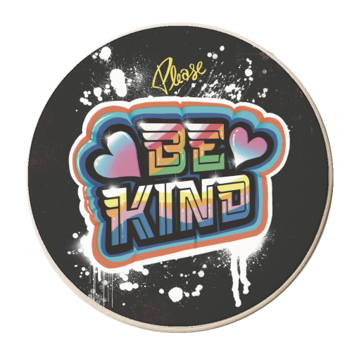 Please, be kind - personalised beer coaster by ARTECCO