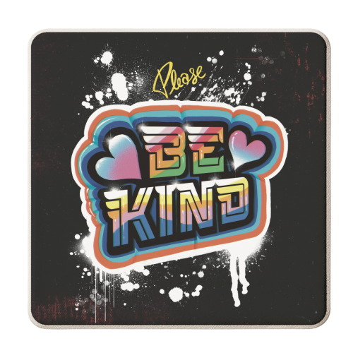 Please, be kind - personalised beer coaster by ARTECCO