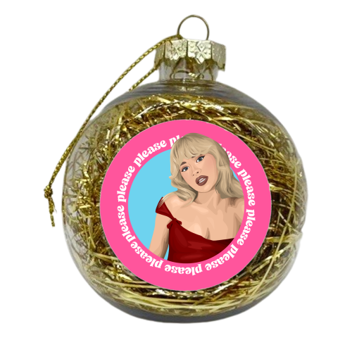 Please Sabrina Carpenter - xmas bauble by Pink and Pip