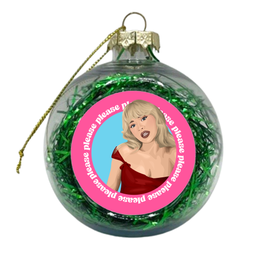 Please Sabrina Carpenter - xmas bauble by Pink and Pip
