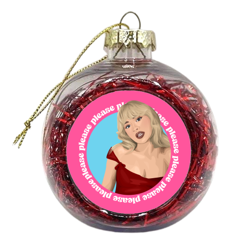 Please Sabrina Carpenter - xmas bauble by Pink and Pip