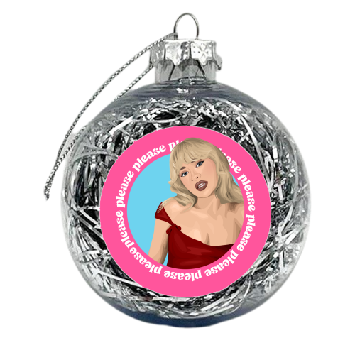 Please Sabrina Carpenter - xmas bauble by Pink and Pip