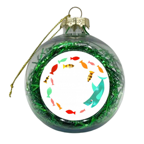 Plenty More Fish In The Sea - xmas bauble by Natalie Stoten