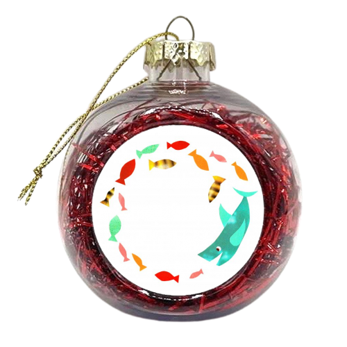 Plenty More Fish In The Sea - xmas bauble by Natalie Stoten