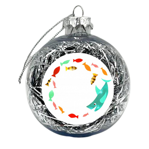 Plenty More Fish In The Sea - xmas bauble by Natalie Stoten