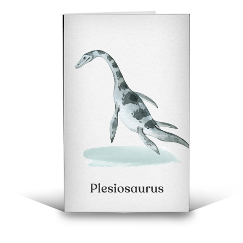 Plesiosaurus - funny greeting card by Gal Design