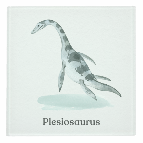 Plesiosaurus - personalised beer coaster by Gal Design