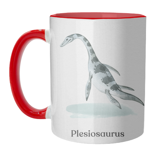 Plesiosaurus - unique mug by Gal Design