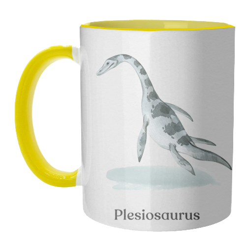 Plesiosaurus - unique mug by Gal Design