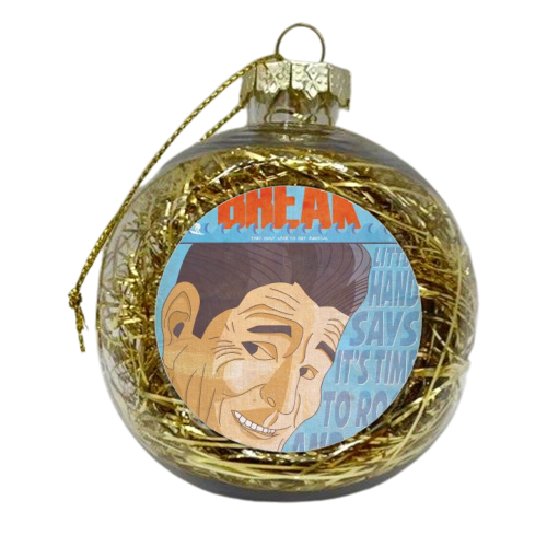 Point Break Comic Book Poster - xmas bauble by Shaun Baker