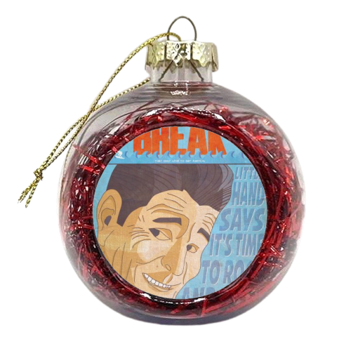 Point Break Comic Book Poster - xmas bauble by Shaun Baker