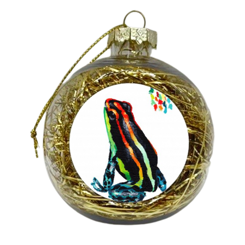 Poison Frog 1 - xmas bauble by Loren Harrison