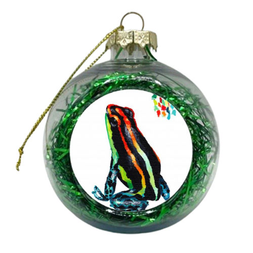 Poison Frog 1 - xmas bauble by Loren Harrison
