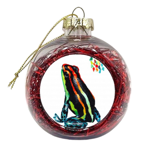 Poison Frog 1 - xmas bauble by Loren Harrison