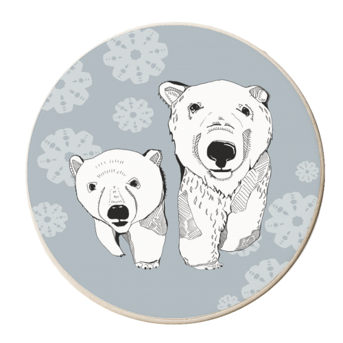 Polars - personalised beer coaster by Casey Rogers