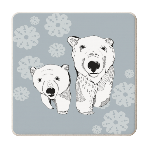 Polars - personalised beer coaster by Casey Rogers