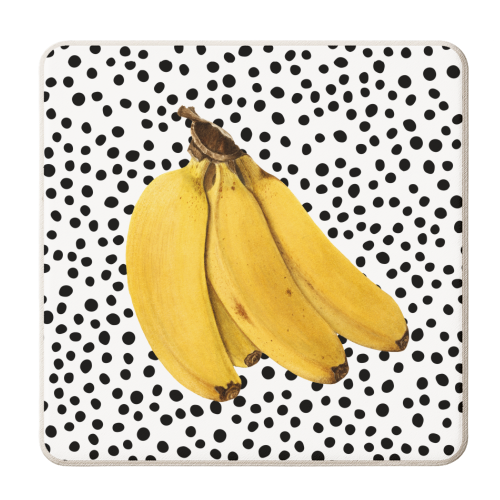 Polka Dot Banana - personalised beer coaster by The 13 Prints