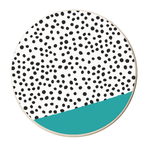 Polka Dot Pattern - personalised beer coaster by The 13 Prints