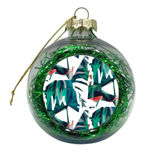 Poly-Jungle - xmas bauble by Natasha Troy