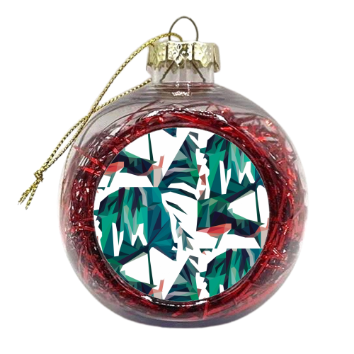 Poly-Jungle - xmas bauble by Natasha Troy