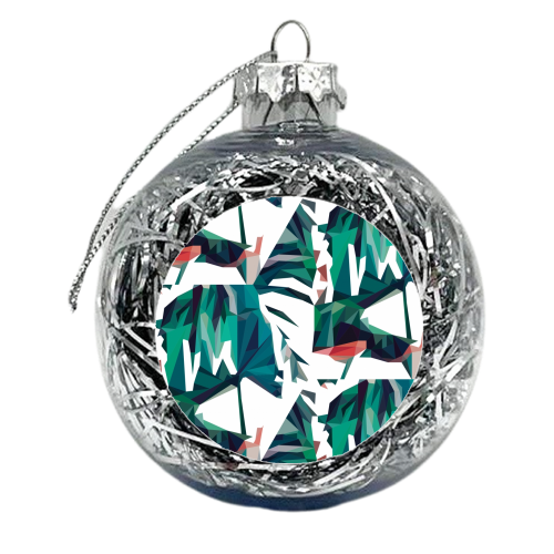 Poly-Jungle - xmas bauble by Natasha Troy