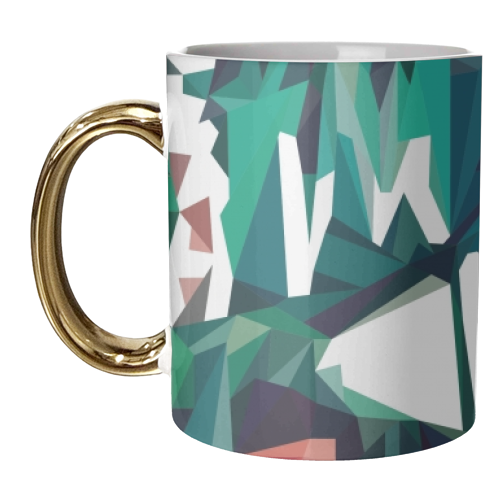 Poly-Jungle - unique mug by Natasha Troy