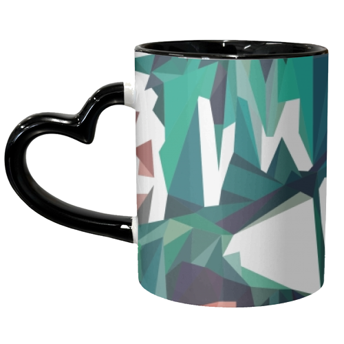 Poly-Jungle - unique mug by Natasha Troy